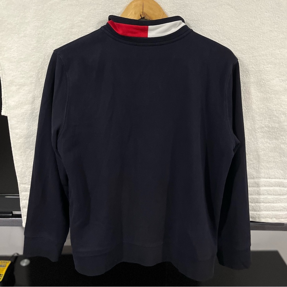 Tommy Hilfiger Quarter Zip-up Sweater - Size L - Picture 2 of 2
